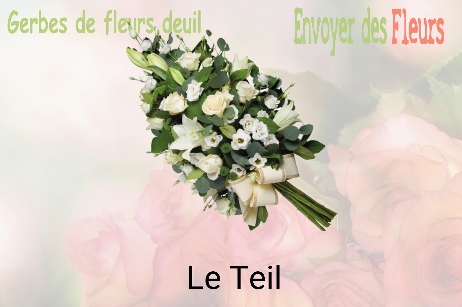 Gerbe de fleurs de deuil livrée à Le Teil